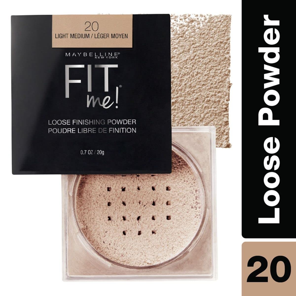 Fit Me Loose Finishing Powder, Light Medium 20