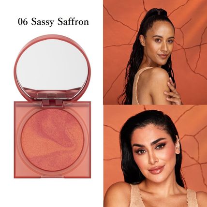 Glowish Cheeky Vegan Soft Glow Powder Blush Sassy Saffron